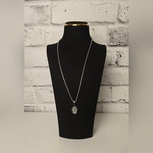 Stainless Steel Saint Christopher Protectus Pendant Necklace Unisex Chain